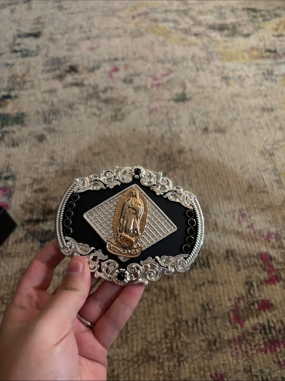 Large Jesus belt buckle